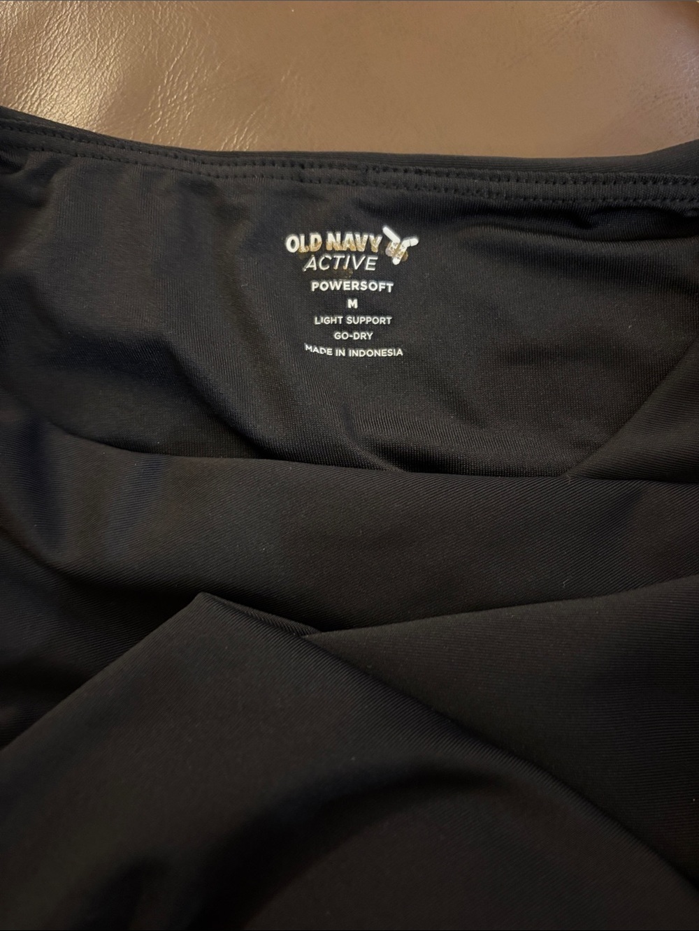 Old Navy Womens PowerSoft Support Crop Top Short Sleeve Black Tee Size M New - Picture 5 of 7
